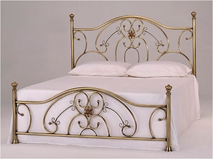 Кровать двухспальная Elizabeth (Элизабет) латунь