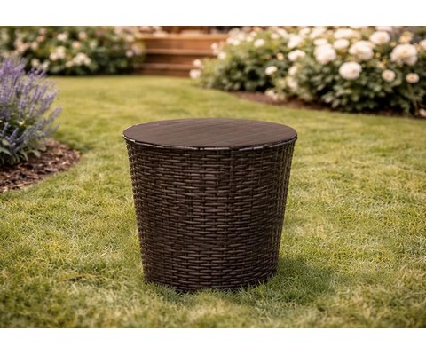 Столик под ротанг СадКо (темно-коричневый)