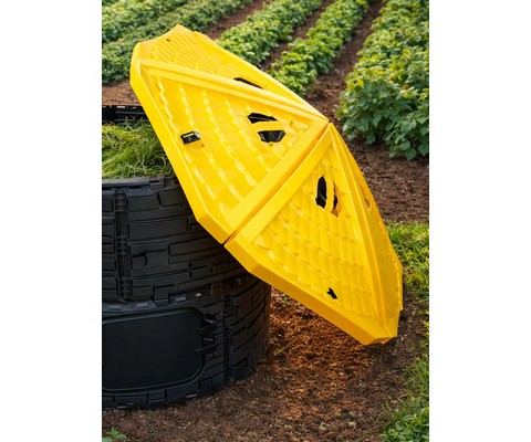 Крышка компостера с фиксаторами Бастион (желтый)