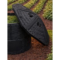 Крышка компостера с фиксаторами Бастион (черный)