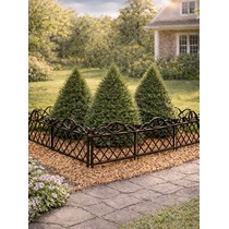 Забор декоративный cадовый 6 шт (коричневый)