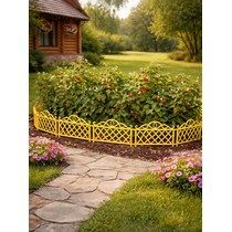 Забор декоративный cадовый 6 шт (желтый)