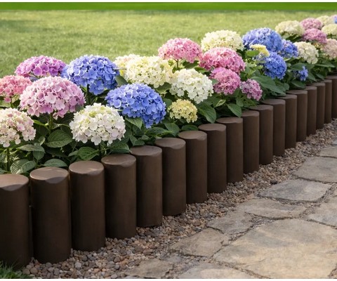 Бордюр садовый Лесок 10 шт (коричневый)