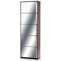 Обувница К-5S (зеркальная) венге/беленый дуб