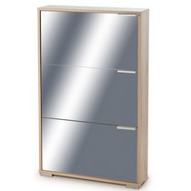 Обувница Viva 3S дуб сонома/зеркало