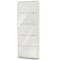 Обувница Viva 5LW белый/белое стекло