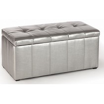 Пуф Парма-3 серебристый