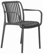 Стул обеденный WALTER ARM (темно-серый (GR-04))