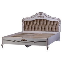 Двуспальная кровать 390 Скарлетт 160х200 см (ясень белый)