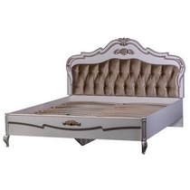 Двуспальная кровать 392 Скарлетт 180х200 см (ясень белый)