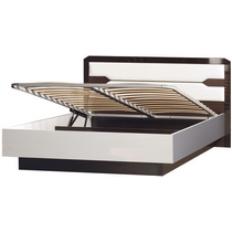 Кровать 316 Ронда (венге-белая) 160х200 см с подъемным основанием